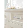 Amerock | Cabinet Pull | Black Bronze | 3-3/4 inch (96 mm) Center to Center | Mulholland | 1 Pack | Drawer Pull | Drawer Handle | Cabinet Hardware(Polished Chrome)