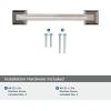 Amerock | Cabinet Pull | Black Bronze | 3-3/4 inch (96 mm) Center to Center | Mulholland | 1 Pack | Drawer Pull | Drawer Handle | Cabinet Hardware(Polished Nickel)
