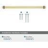 Amerock | Cabinet Pull | Brushed Matte Black/Satin Nickel | 11-5/16 inch (288 mm) Center to Center | Overton | 1 Pack | Drawer Pull | Drawer Handle | Cabinet Hardware(Brushed Gold/Black Chrome)