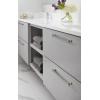 Amerock | Cabinet Pull | Brushed Matte Black/Satin Nickel | 11-5/16 inch (288 mm) Center to Center | Overton | 1 Pack | Drawer Pull | Drawer Handle | Cabinet Hardware(Black Chrome/Brushed Gold)