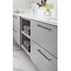 Amerock | Cabinet Pull | Brushed Matte Black/Satin Nickel | 11-5/16 inch (288 mm) Center to Center | Overton | 1 Pack | Drawer Pull | Drawer Handle | Cabinet Hardware(Brushed Matte Black/Brushed Gold)