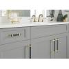 Amerock | Cabinet Pull | Brushed Matte Black/Satin Nickel | 5-1/16 inch (128 mm) Center to Center | Overton | 1 Pack | Drawer Pull | Drawer Handle | Cabinet Hardware(Brushed Matte Black/Brushed Gold)