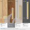 Amerock | Cabinet Pull | Brushed Matte Black/Satin Nickel | 5-1/16 inch (128 mm) Center to Center | Overton | 1 Pack | Drawer Pull | Drawer Handle | Cabinet Hardware(Brushed Gold/Satin Nickel)