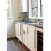 Amerock | Cabinet Pull | Brushed Matte Black/Satin Nickel | 5-1/16 inch (128 mm) Center to Center | Overton | 1 Pack | Drawer Pull | Drawer Handle | Cabinet Hardware(Brushed Matte Black/Golden Champagne)
