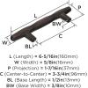 Amerock | Cabinet Pull | Champagne Bronze | 5-1/16 inch (128 mm) Center to Center | St. Vincent | 1 Pack | Drawer Pull | Drawer Handle | Cabinet Hardware(Oil Rubbed Bronze)