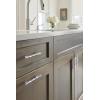 Amerock | Cabinet Pull | Champagne Bronze | 5-1/16 inch (128 mm) Center to Center | St. Vincent | 1 Pack | Drawer Pull | Drawer Handle | Cabinet Hardware(Polished Chrome)
