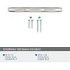 Amerock | Cabinet Pull | Champagne Bronze | 5-1/16 inch (128 mm) Center to Center | St. Vincent | 1 Pack | Drawer Pull | Drawer Handle | Cabinet Hardware(Satin Nickel)