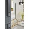 Amerock | Cabinet Pull | Clear/Polished Chrome | 5-1/16 inch (128 mm) Center to Center | Glacio | 1 Pack | Drawer Pull | Drawer Handle | Cabinet Hardware(Clear/Black Bronze)