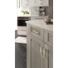 Amerock | Cabinet Pull | Clear/Polished Chrome | 5-1/16 inch (128 mm) Center to Center | Glacio | 1 Pack | Drawer Pull | Drawer Handle | Cabinet Hardware(Clear/Champagne Bronze)