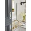 Amerock | Cabinet Pull | Clear/Polished Chrome | 5-1/16 inch (128 mm) Center to Center | Glacio | 1 Pack | Drawer Pull | Drawer Handle | Cabinet Hardware(Clear/Golden Champagne)