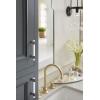 Amerock | Cabinet Pull | Clear/Polished Chrome | 5-1/16 inch (128 mm) Center to Center | Glacio | 1 Pack | Drawer Pull | Drawer Handle | Cabinet Hardware(Clear/Oil-Rubbed Bronze)