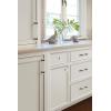 Amerock | Cabinet Pull | Clear/Polished Chrome | 5-1/16 inch (128 mm) Center to Center | Glacio | 1 Pack | Drawer Pull | Drawer Handle | Cabinet Hardware(Clear/Oil-Rubbed Bronze)