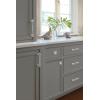 Amerock | Cabinet Pull | Clear/Polished Chrome | 5-1/16 inch (128 mm) Center to Center | Glacio | 1 Pack | Drawer Pull | Drawer Handle | Cabinet Hardware(Clear/Polished Nickel)
