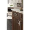 Amerock | Cabinet Pull | Clear/Polished Chrome | 5-1/16 inch (128 mm) Center to Center | Glacio | 1 Pack | Drawer Pull | Drawer Handle | Cabinet Hardware(Clear/Polished Nickel)