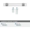 Amerock | Cabinet Pull | Clear/Polished Chrome | 5-1/16 inch (128 mm) Center to Center | Glacio | 1 Pack | Drawer Pull | Drawer Handle | Cabinet Hardware(Clear/Polished Chrome)