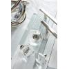 Amerock | Cabinet Pull | Clear/Polished Chrome | 5-1/16 inch (128 mm) Center to Center | Glacio | 1 Pack | Drawer Pull | Drawer Handle | Cabinet Hardware(Clear/Polished Nickel)