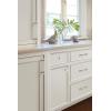 Amerock | Cabinet Pull | Clear/Polished Chrome | 5-1/16 inch (128 mm) Center to Center | Glacio | 1 Pack | Drawer Pull | Drawer Handle | Cabinet Hardware(Clear/Satin Nickel)