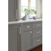 Amerock | Cabinet Pull | Clear/Polished Chrome | 5-1/16 inch (128 mm) Center to Center | Glacio | 1 Pack | Drawer Pull | Drawer Handle | Cabinet Hardware(Clear/Satin Nickel)