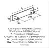 Amerock | Cabinet Pull | Golden Champagne | 5-1/16 inch (128 mm) Center to Center | Kamari | 1 Pack | Drawer Pull | Drawer Handle | Cabinet Hardware(Gunmetal)