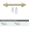 Amerock | Cabinet Pull | Golden Champagne | 6-5/16 inch (160 mm) Center to Center | Davenport | 1 Pack | Drawer Pull | Drawer Handle | Cabinet Hardware(Golden Champagne)