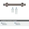 Amerock | Cabinet Pull | Golden Champagne | 6-5/16 inch (160 mm) Center to Center | Davenport | 1 Pack | Drawer Pull | Drawer Handle | Cabinet Hardware(Gunmetal)