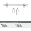 Amerock | Cabinet Pull | Golden Champagne | 6-5/16 inch (160 mm) Center to Center | Davenport | 1 Pack | Drawer Pull | Drawer Handle | Cabinet Hardware(Polished Chrome)