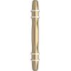 Amerock | Cabinet Pull | Golden Champagne/Black Chrome | 3-3/4 inch (96 mm) Center-to-Center | London | 1 Pack | Drawer Pull | Drawer Handle | Cabinet Hardware(Golden Champagne/Polished Chrome)