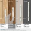 Amerock | Cabinet Pull | Marble White/Golden Champagne | 5-1/16 inch (128 mm) Center to Center | Carrione | 1 Pack | Drawer Pull | Drawer Handle | Cabinet Hardware | Zinc(Marble White/Polished Nickel)