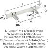 Amerock | Cabinet Pull | Marble White/Golden Champagne | 5-1/16 inch (128 mm) Center to Center | Carrione | 1 Pack | Drawer Pull | Drawer Handle | Cabinet Hardware | Zinc(Marble White/Polished Chrome)