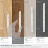 Amerock | Cabinet Pull | Marble White/Golden Champagne | 5-1/16 inch (128 mm) Center to Center | Carrione | 1 Pack | Drawer Pull | Drawer Handle | Cabinet Hardware | Zinc(Marble White/Polished Chrome)