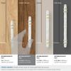 Amerock | Cabinet Pull | Marble White/Golden Champagne | 5-1/16 inch (128 mm) Center to Center | Carrione | 1 Pack | Drawer Pull | Drawer Handle | Cabinet Hardware | Zinc(Marble White/Champagne Bronze)