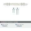 Amerock | Cabinet Pull | Marble White/Golden Champagne | 5-1/16 inch (128 mm) Center to Center | Carrione | 1 Pack | Drawer Pull | Drawer Handle | Cabinet Hardware | Zinc(Marble White/Polished Chrome)