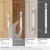 Amerock | Cabinet Pull | Marble White/Golden Champagne | 5-1/16 inch (128 mm) Center to Center | Carrione | 1 Pack | Drawer Pull | Drawer Handle | Cabinet Hardware | Zinc(Marble White/Black Bronze)