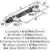 Amerock | Cabinet Pull | Marble White/Golden Champagne | 5-1/16 inch (128 mm) Center to Center | Carrione | 1 Pack | Drawer Pull | Drawer Handle | Cabinet Hardware | Zinc(Marble Black/Satin Nickel)