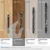 Amerock | Cabinet Pull | Marble White/Golden Champagne | 5-1/16 inch (128 mm) Center to Center | Carrione | 1 Pack | Drawer Pull | Drawer Handle | Cabinet Hardware | Zinc(Marble Black/Black Bronze)