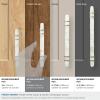 Amerock | Cabinet Pull | Marble White/Golden Champagne | 5-1/16 inch (128 mm) Center to Center | Carrione | 1 Pack | Drawer Pull | Drawer Handle | Cabinet Hardware | Zinc(Marble White/Golden Champagne)