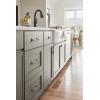 Amerock | Cabinet Pull | Matte Black | 10-1/16 inch (256 mm) Center-to-Center | Rockwell | 1 Pack | Drawer Pull | Drawer Handle | Cabinet Hardware(Black Brushed Nickel)