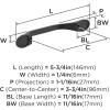 Amerock | Cabinet Pull | Matte Black | 3 inch (76 mm) Center-to-Center | Ravino | 1 Pack | Drawer Pull | Drawer Handle | Cabinet Hardware(Matte Black)