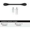 Amerock | Cabinet Pull | Matte Black | 3 inch (76 mm) Center-to-Center | Ravino | 1 Pack | Drawer Pull | Drawer Handle | Cabinet Hardware(Oil Rubbed Bronze)