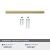 Amerock | Cabinet Pull | Matte Black | 3-3/4 inch (96 mm) Center-to-Center | Caliber | 1 Pack | Drawer Pull | Cabinet Handle | Cabinet Hardware(Golden Champagne)
