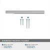 Amerock | Cabinet Pull | Matte Black | 3-3/4 inch (96 mm) Center-to-Center | Caliber | 1 Pack | Drawer Pull | Cabinet Handle | Cabinet Hardware(Polished Chrome)