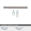 Amerock | Cabinet Pull | Matte Black | 3-3/4 inch (96 mm) Center-to-Center | Caliber | 1 Pack | Drawer Pull | Cabinet Handle | Cabinet Hardware(Satin Nickel)