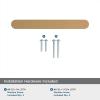 Amerock | Cabinet Pull | Matte Black | 3-3/4 inch (96 mm) Center-to-Center | Rift | 1 Pack | Drawer Pull | Cabinet Handle | Cabinet Hardware(Champagne Bronze)