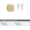 Amerock | Cabinet Pull | Matte Black | 5/8 inch (16 mm) Center to Center | Remington | 1 Pack | Drawer Pull | Drawer Handle | Cabinet Hardware(Matte Gold)