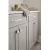 Amerock | Cabinet Pull | Matte Black | 5/8 inch (16 mm) Center to Center | Remington | 1 Pack | Drawer Pull | Drawer Handle | Cabinet Hardware(Polished Nickel)