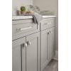 Amerock | Cabinet Pull | Matte Black | 5/8 inch (16 mm) Center to Center | Remington | 1 Pack | Drawer Pull | Drawer Handle | Cabinet Hardware(Silver Champagne)
