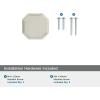 Amerock | Cabinet Pull | Matte Black | 5/8 inch (16 mm) Center to Center | Remington | 1 Pack | Drawer Pull | Drawer Handle | Cabinet Hardware(Silver Champagne)