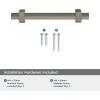 Amerock | Cabinet Pull | Matte Black | 6-5/16 inch (160 mm) Center to Center | Carrigan | 1 Pack | Drawer Pull | Drawer Handle | Cabinet Hardware(Black Brushed Nickel)
