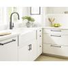 Amerock | Cabinet Pull | Matte Black | 6-5/16 inch (160 mm) Center to Center | Carrigan | 1 Pack | Drawer Pull | Drawer Handle | Cabinet Hardware(Matte Black)