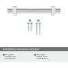 Amerock | Cabinet Pull | Matte Black | 6-5/16 inch (160 mm) Center to Center | Carrigan | 1 Pack | Drawer Pull | Drawer Handle | Cabinet Hardware(Polished Chrome)